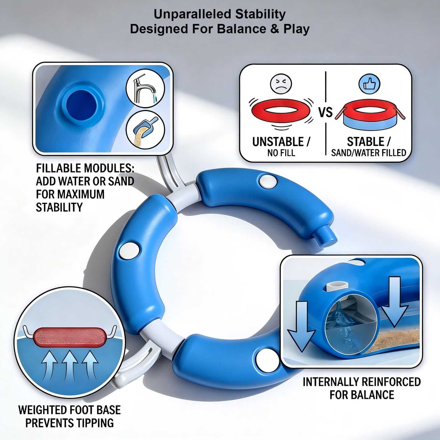 Dual Pool Basketball Hoop with Backboard for Boys Girls 2-in-1 Floating Pool Toys Ring Game 4 Balls 8 Rings & Pump Outdoor Swimming Pool Basketball Games Water Play Summer Toy for Adults and Family