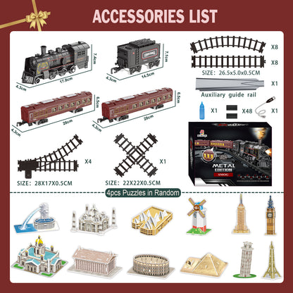 Electric Train Sets for Kids Metal Alloy Christmas Train Toys