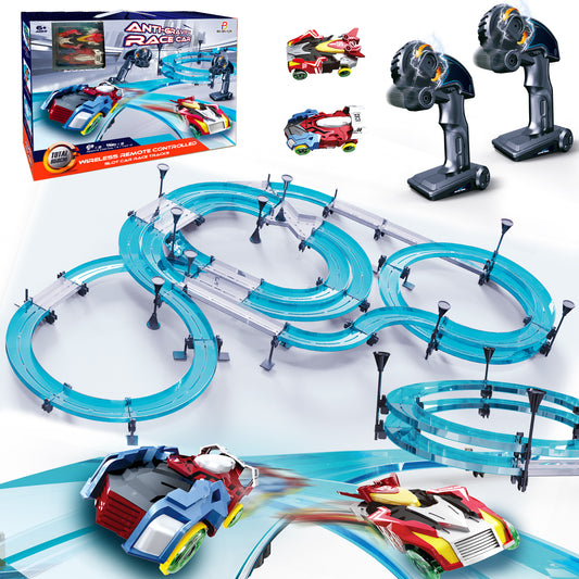 Slot Car Race Track Sets Wireless Remote Control Car for Kids