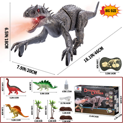 Remote Control Dinosaur Jurassic T Rex Toys for Boys Spray Tyrannosaurus Rex